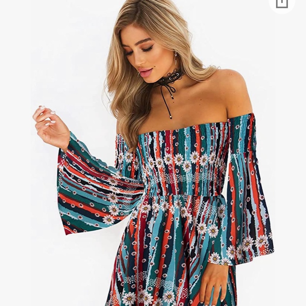 Women’s summer dress off shoulder